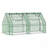 Outsunny 6' x 3' x 3' Portable Greenhouse, Garden Green House with 2 PE/Plastic Covers, Steel Frame and 2 Roll Up Windows, Green-118112040