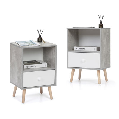 Deric End Table set with Storage