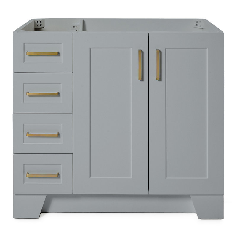 Base de meuble-lavabo simple 36 po Sawyer, Gris