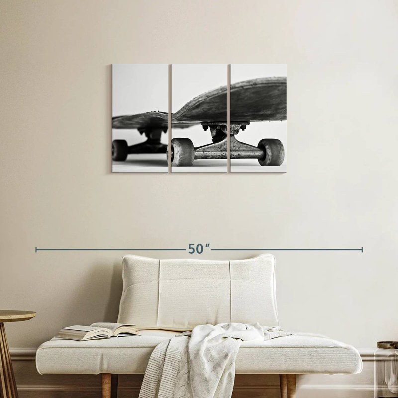Senne Monochromatic Skateboard, 20" H x 33" W