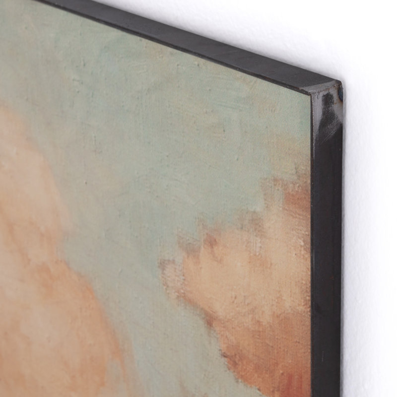Sunrise I & II Diptych Framed Canvas Print in Warm Tones