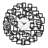 Abstract Squares Wall Clock