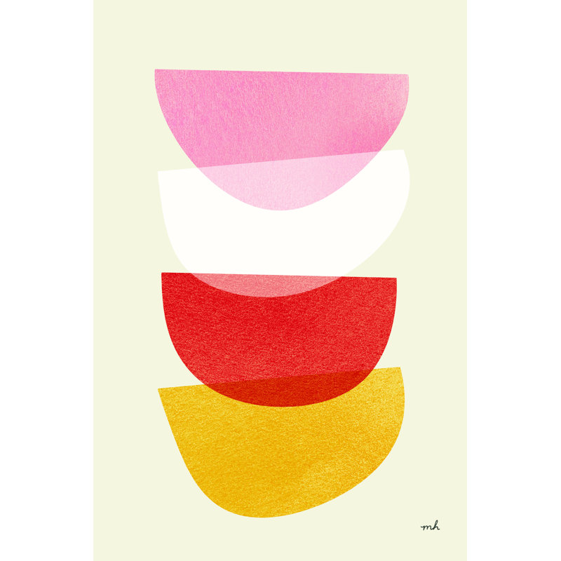 "Balance II Oasis" by Moira Hershey Watercolor Painting Print , 36" H x 24" W, No, Wrapped Canvas