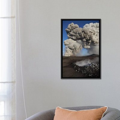 " Eyjafjallajökull Eruption, Steaming Lava Bomb Impact Crater, Iceland " by Martin Rietze