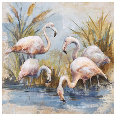 Coussins Flamants roses dans l'eau