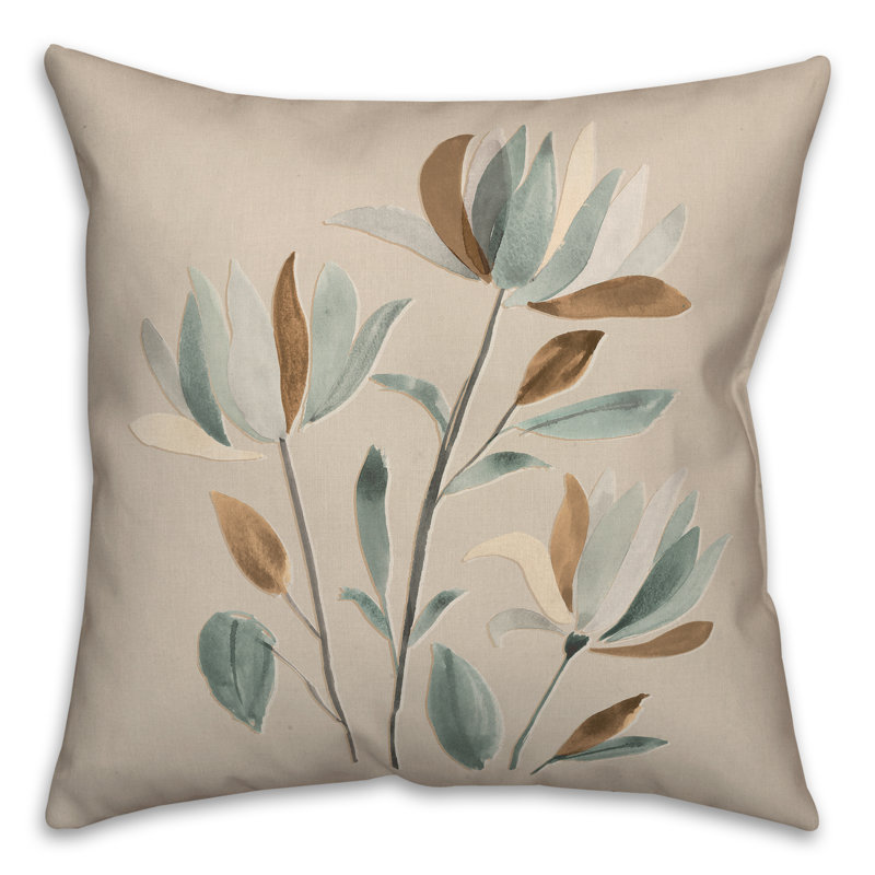 Coussin intérieur / extérieur Mute Branches A, H 18 po x l 18 po, Carré