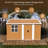 12' x 8' Heavy-Duty Metal Storage Shed with Windows, Lockable Sliding Door and Ventilation, Weather-Resistant Outdoor Shed for Backyard, Garden, Lawn and Tool Storage, No Floor-119306998