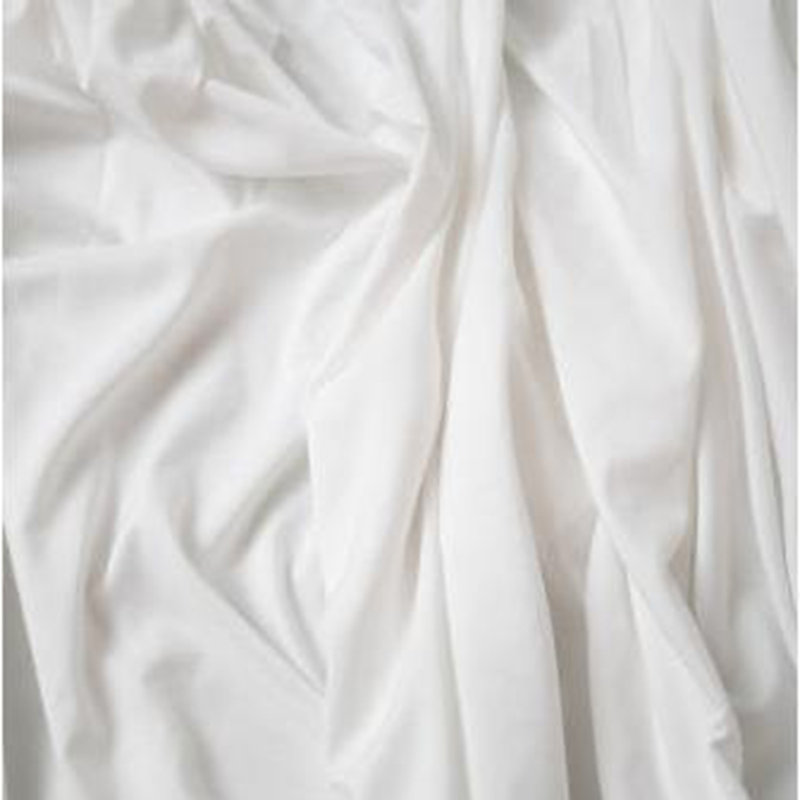 Ensemble de draps 4 pièces en rayonne de bambou doux et doux pour la peau, Blanc, Ensemble de draps pour très grand lit