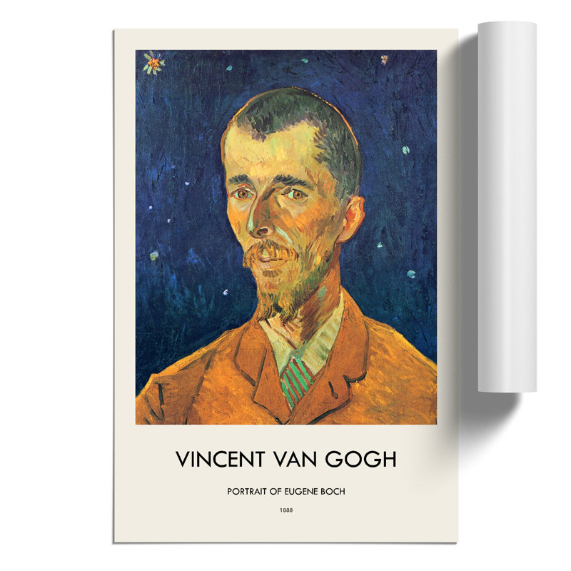Eugene Boch by Vincent Van Gogh - 1 Piece Painting, 59cm H x 42cm W x 0.1cm D