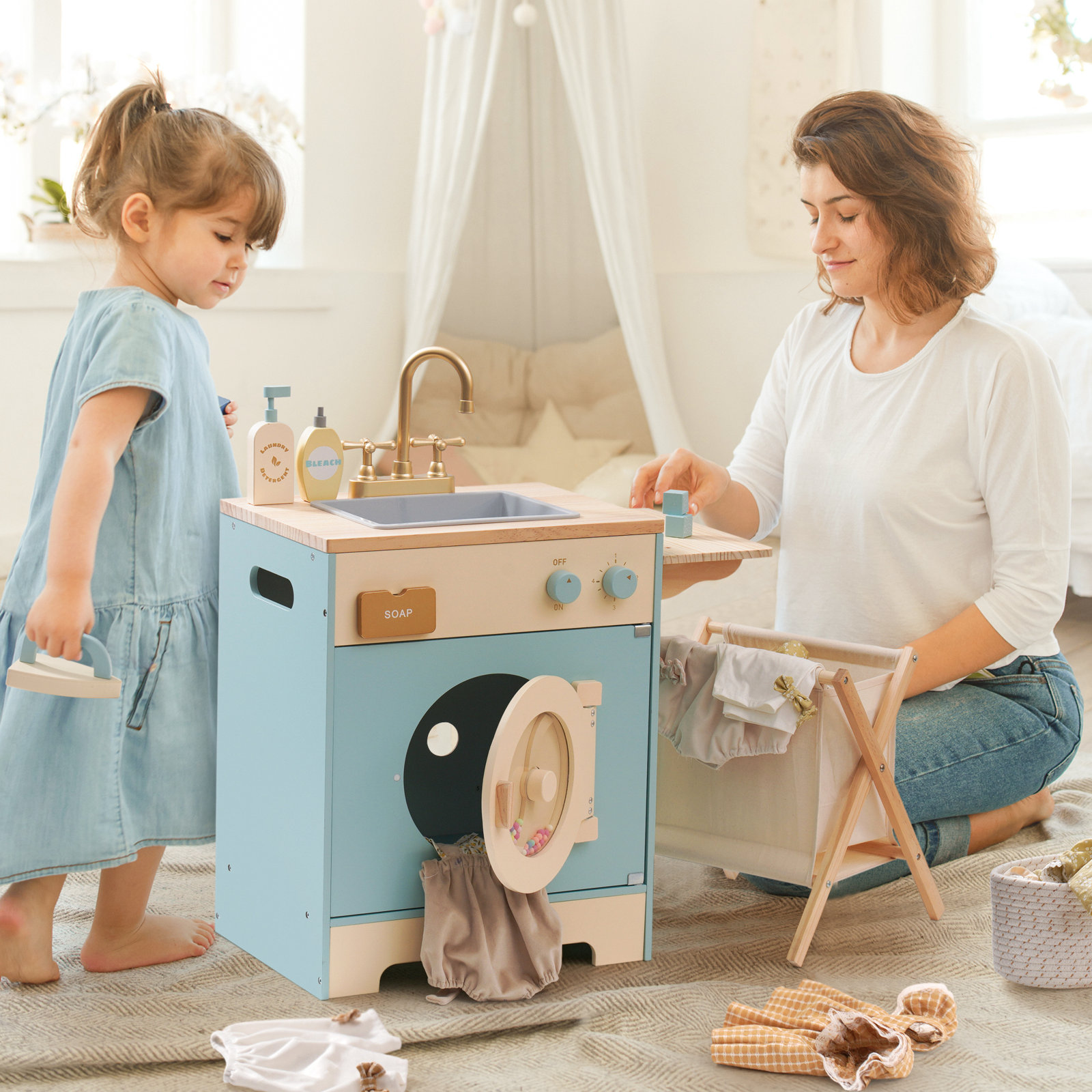 Wooden Play Washing Machine