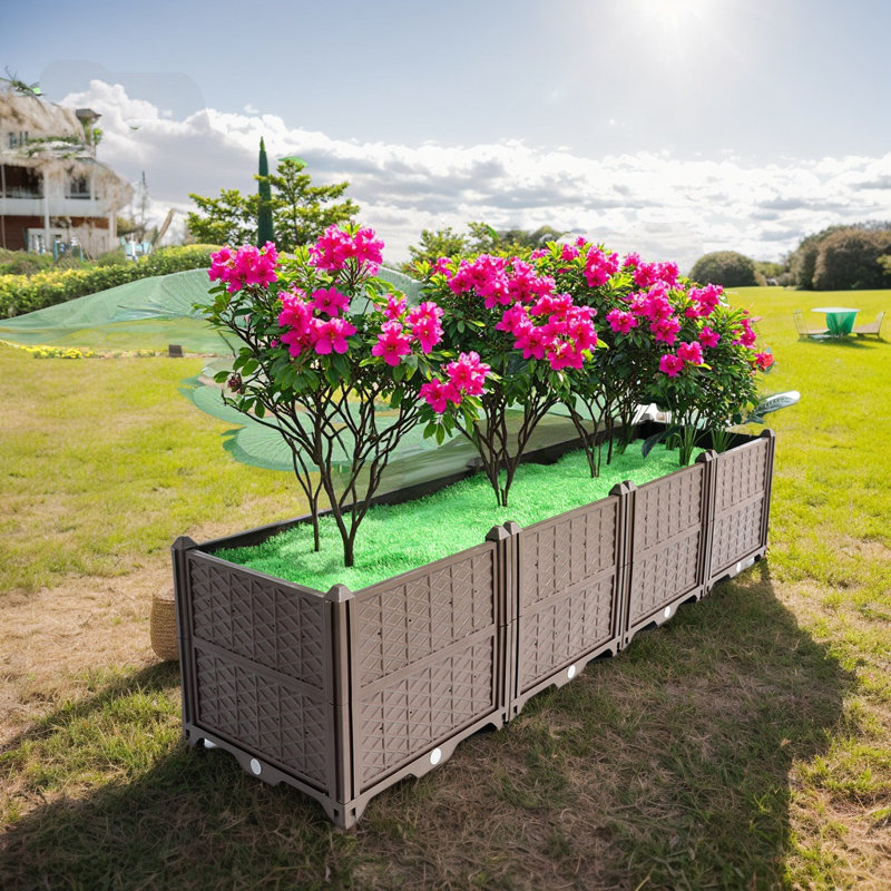 Plastic Rectangular Raised Garden Bed