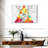 Abstract Geometric Triangular Pattern Colors Multi Piece Canvas Print On Canvas 3 Pieces by Jonathan A. Set-93062547