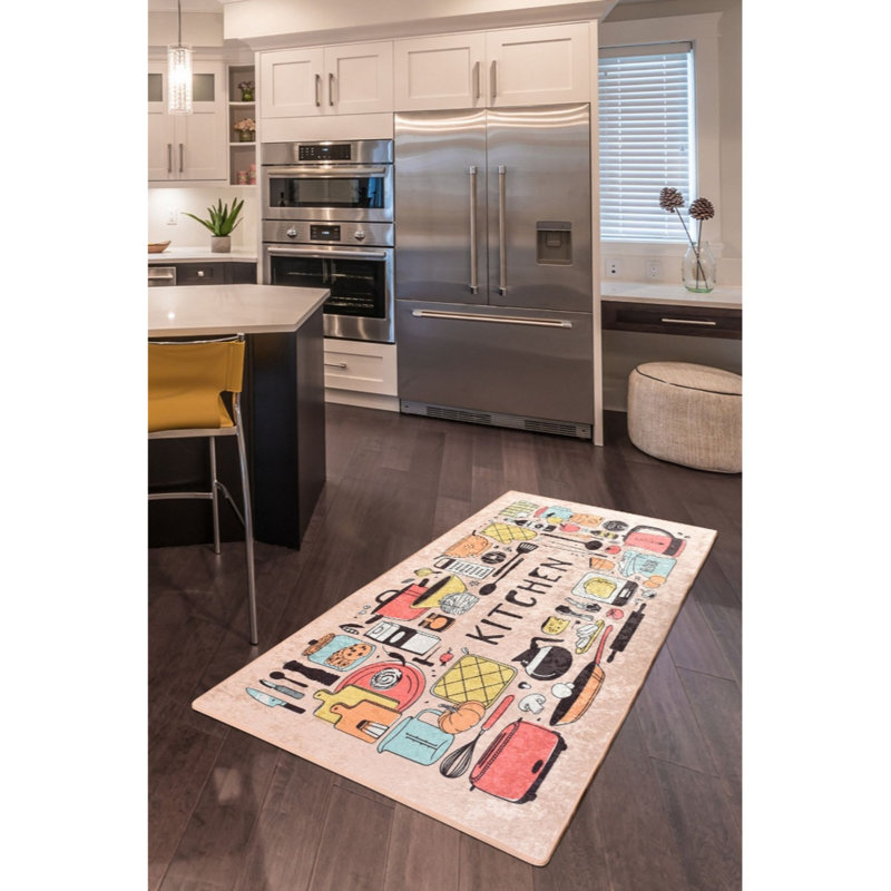 Premium Machine Washable Carpet, 4.6 x 6.2 ft, 100% Polyester, 0.2 in Pile Height | Antibacterial & Non-Slip Underside | Durable with 700 g/m² | Easy Care, Ideal for Living Room & Bedroom Décor