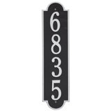Richmond Personalized Vertical Estate 4-Line Wall Address Plaque