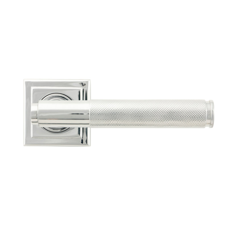 Brompton Latch Right Hand Door Handle, Polished Chrome