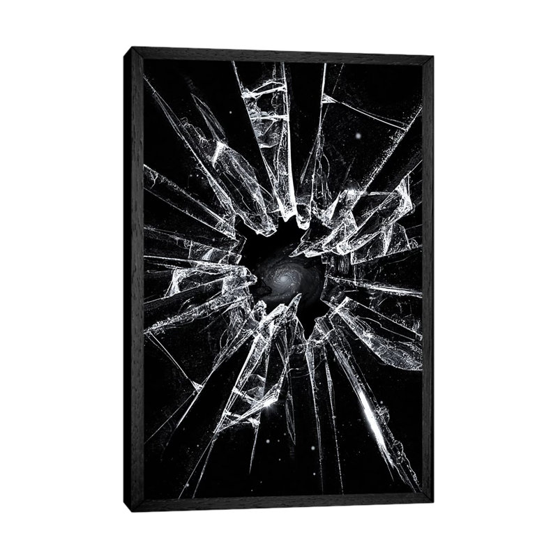 Broken by Nicebleed - Print on Canvas, 66.04cm H x 45.72cm W x 3.81cm D, Black Framed