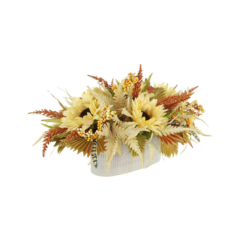 Sunflower Fall Bundle with  and Floral Centerpiece