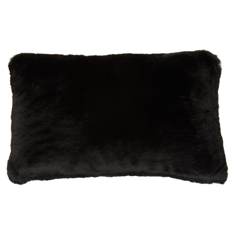 Adebare Rectangular Lumbar Cushion, Black