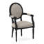 Chaise avec accoudoirs en tissu Dauphin-96916316-71069645