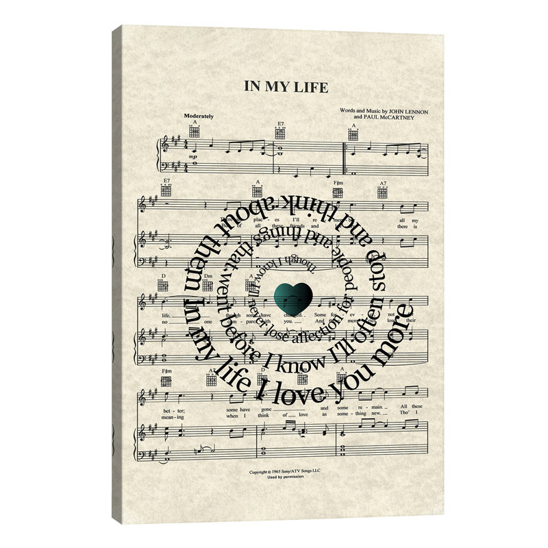 In My Life - Wrapped Canvas Print, Wrapped Canvas, 66.04 cm H x 45.72 cm W x 1.91 cm D