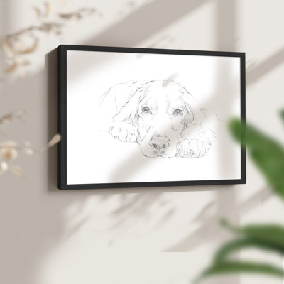 Lazy Dog II - Impression encadrée - Restickable