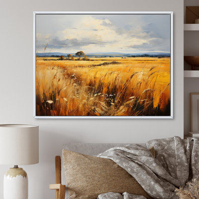 «Danemark Yellow Fields of Gold», reproduction sur toile