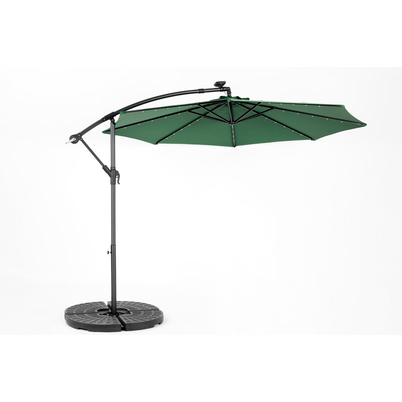 Parasol solaire à DEL, idéal pour la pelouse - Parasol de patio avec 40, matériau, H 30,71 po x l 30,37 po x P 29,99 po