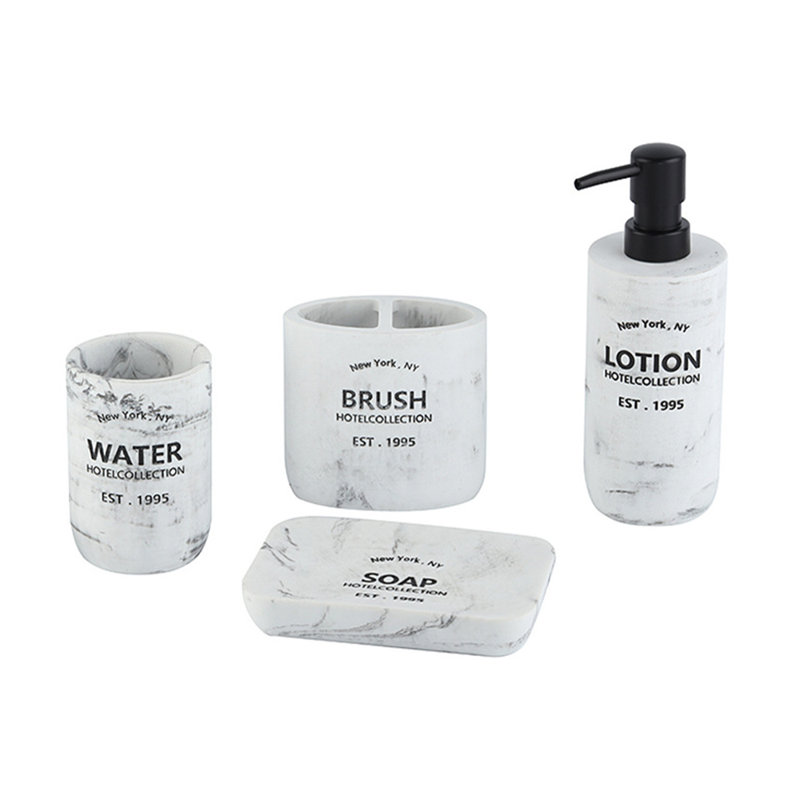 Ensemble complet d'accessoires de salle de bain 4 pièces