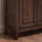 Nut-brown Solid Wood Shoe Storage Bench