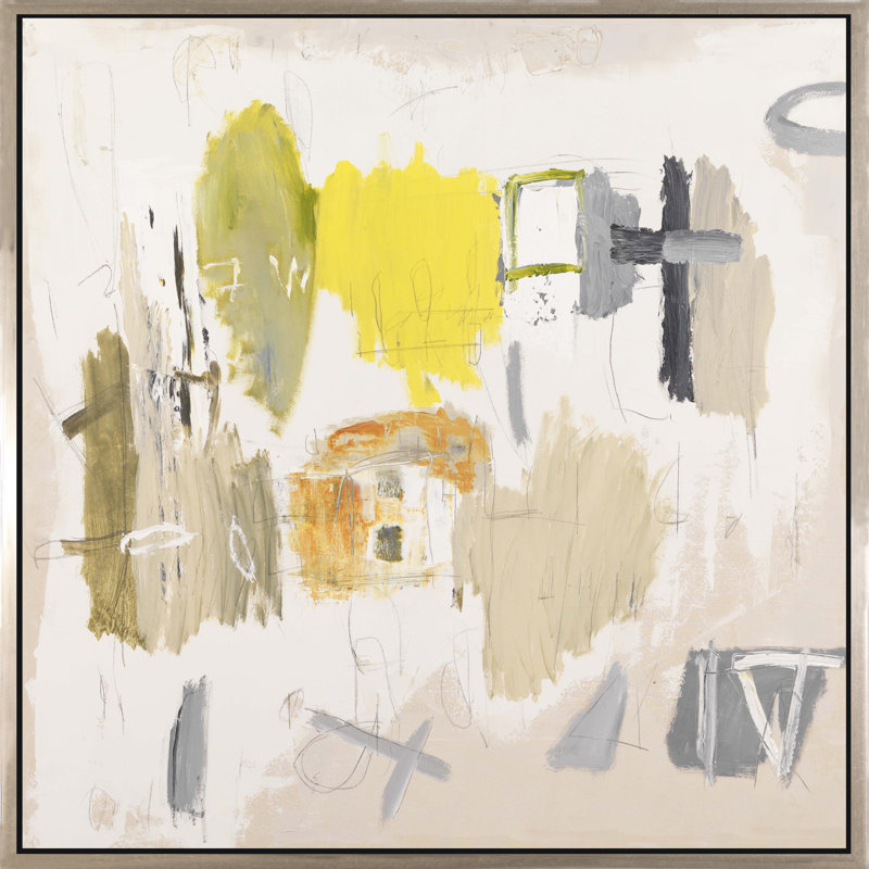 «In The Dust», peinture sur toile à cadre flottant