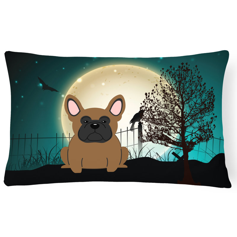 Coussin lombaire intérieur / extérieur Halloween, Brun