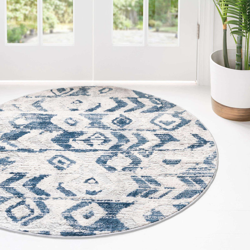 Geometric Indoor Rug, Rectangle 5'1" x 8'