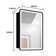 24X30 Inch LED Black Framed Wall Mount Medicine Cabinet With Mirror Anti-Fog Function 3 Colours With Light