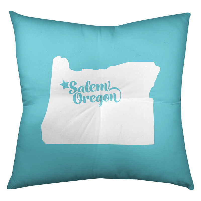 Coussin de plancher touffeté, 26 po x 26 po, Bleu sarcelle, Salem