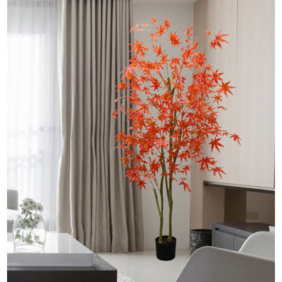 Arbre d'automne artificiel automne en pot en plastique