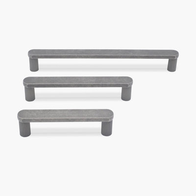 Ribbed Bar / Handle Pull with Fluted Stems