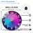 Numbers-On-Gradient-Clock Art - 12'' Modern Glass Wall Clock