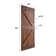Paneled Wood and Metal K Series DIY Knotty Barn Door with Installation Hardware Kit
