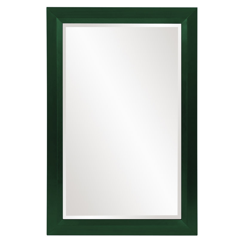 Buschwick Solid Wood Mirror, Hunter Green