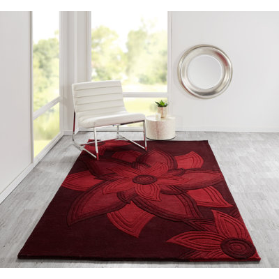 Cloninger Wool Floral Indoor Rug