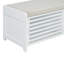 43" Distressed Shutter Storage Bench, Entryway Storage with Storage-1992143309