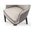 Chaise d'appoint capitonnée en gris