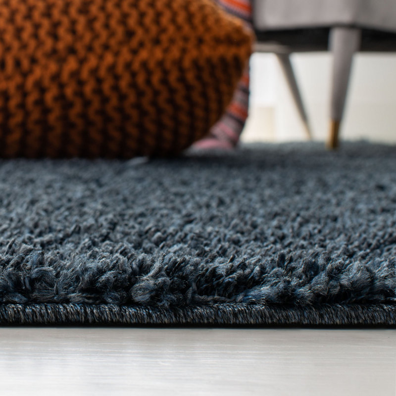 Bertjan Shag Performance Solid Color Rug, Rectangle 3' x 5'