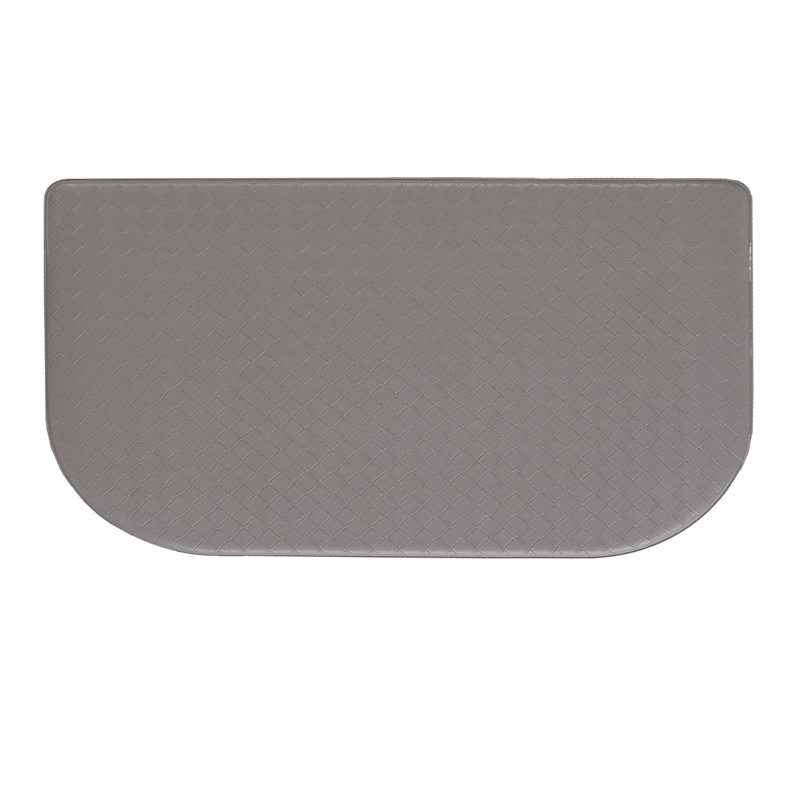 Soothing Comfort Standing Anti-fatigue Mats, Light Gray, Semi-Circle 1' 6" x 5'