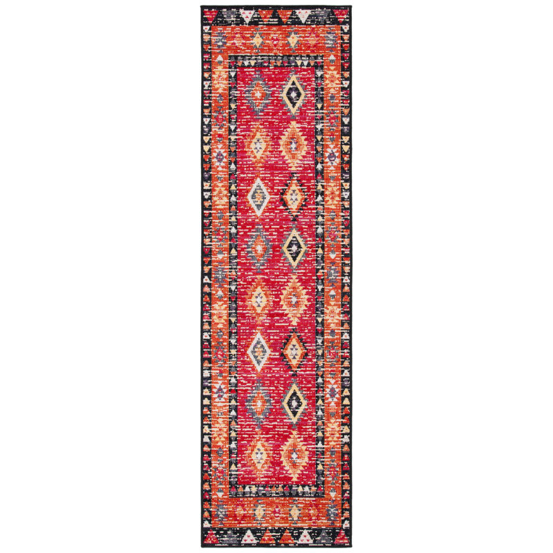 Tapis intérieur / extérieur Briella 200 Performance Southwestern, Tapis de couloir 2 pi 3 po x 8 pi
