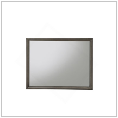 Carine Gray Finish II Mirror With Durable Wooden Frame And Elegant Design For Versatile Home Decor