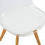 Chaise de salle à manger 4 pièces (blanche)