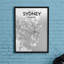 Sydney City Map - No Frame Print-1070727242