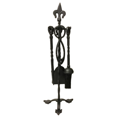 Lucretia Iron Fireplace Tool Set