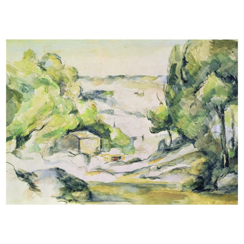 «Countryside in Provence», Paul Cézanne, estampe numérique, H 32 po x l 40 po